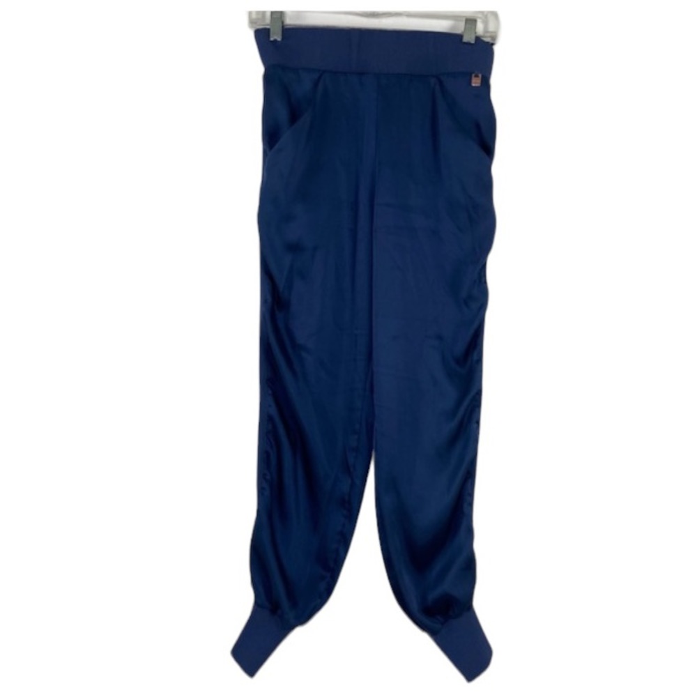 Ted Baker navy blue lightweight sateen joggers. Size 1